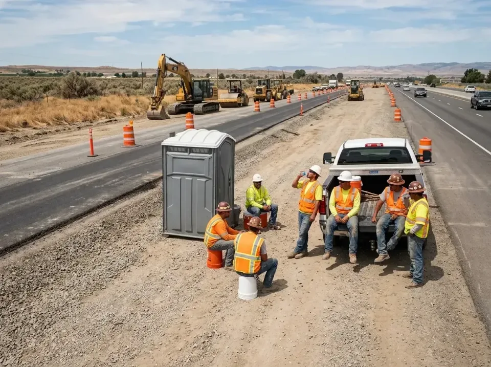 highway-road-construction-crew-007 — frequently asked questions, Porta Potty and Restroom Rentals in Stapleton, AL